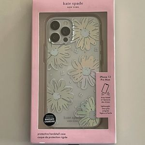 kate spade new york Case Compatible with iPhone 12 Pro Max - Daisy Iridescent